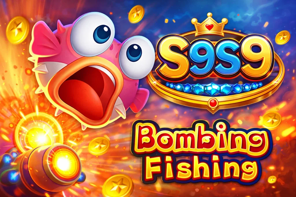 Tampilan permainan Bombing Fishing di S9S9 dengan suasana bawah laut dan berbagai ikan berwarna