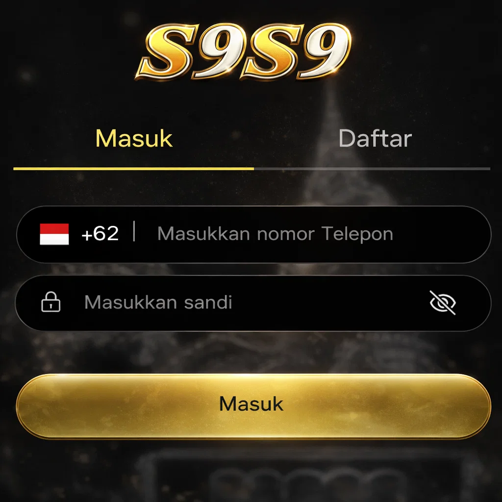 Halaman S9S9 Masuk untuk login akun pemain dan mengakses berbagai permainan dengan navigasi yang sederhana