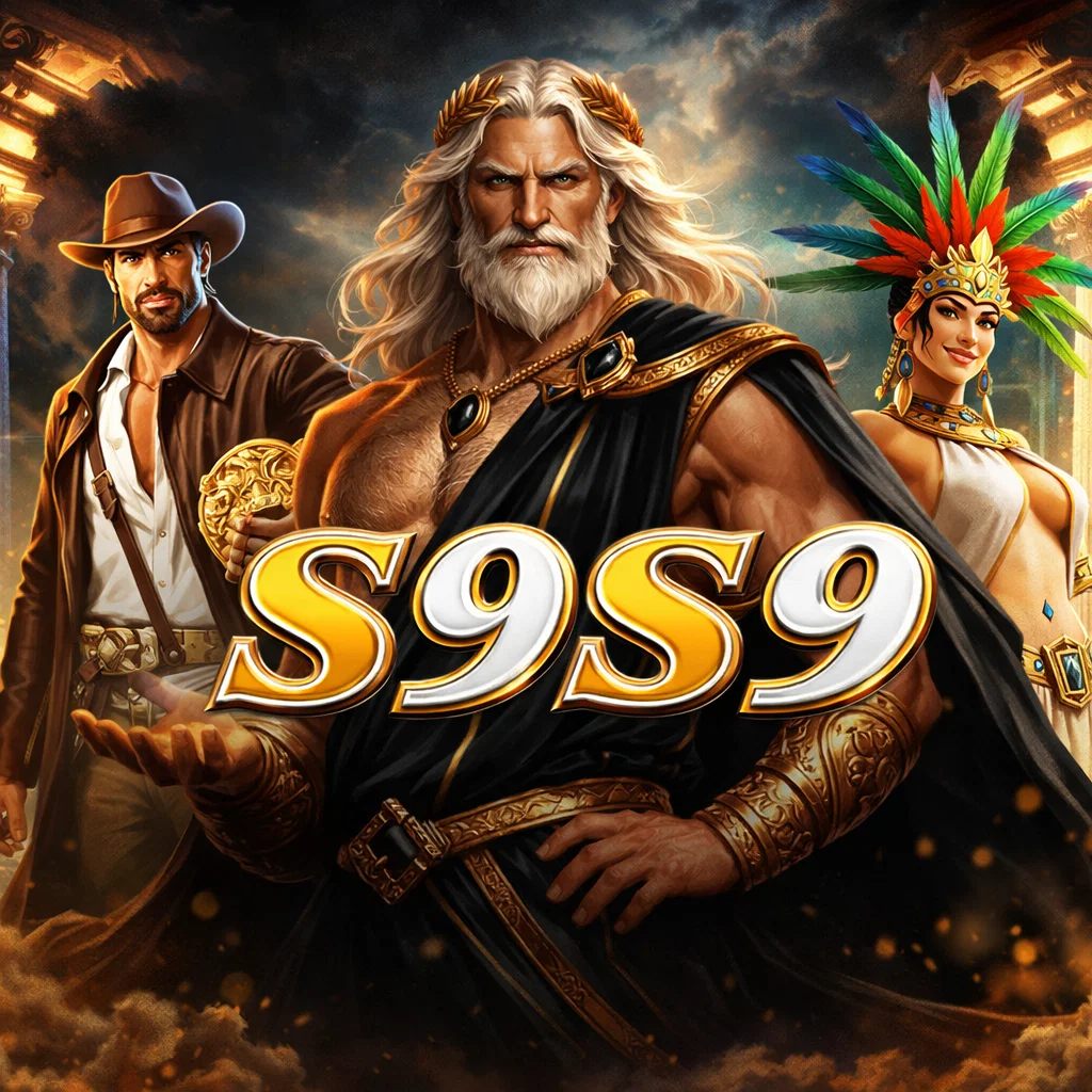 Tampilan halaman utama S9S9 dengan pilihan game resmi dan akses mudah ke aplikasi
